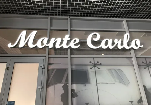 История изготовления вывески для кафе «Monte Carlo»